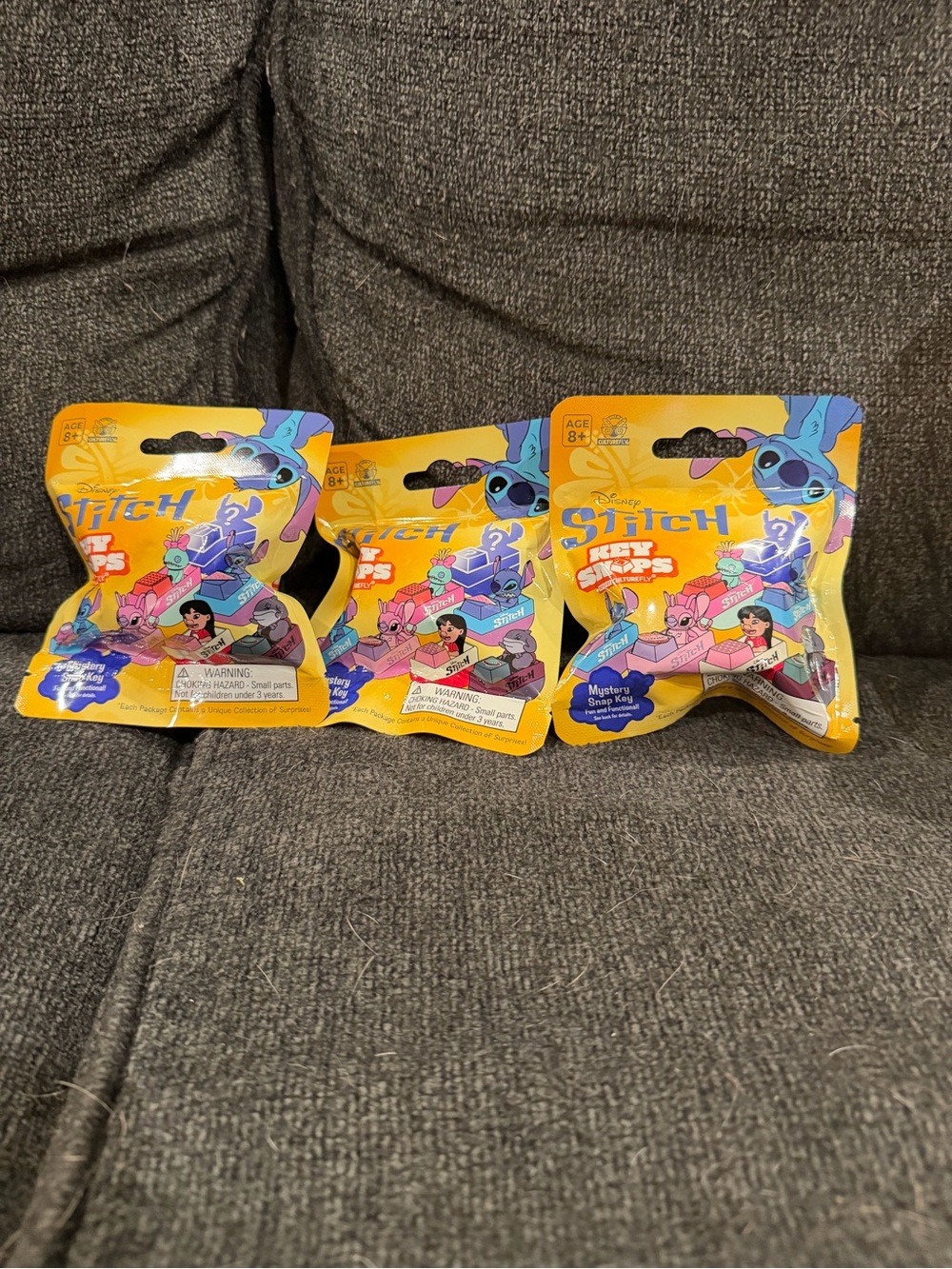 Disney Stitch Key snap clips blind bag lot